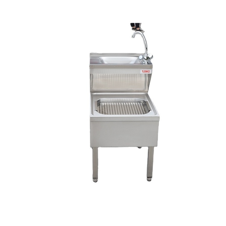 Commercial Sanitary Stainless 304 Cabinet Janitorial Unit Hand splash guard stainless steel Kitchen Sinks