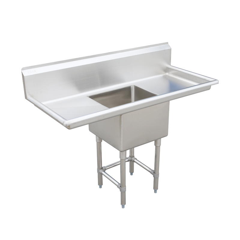 High quality kitchen sink Restaurant Kitchen Equipment stainless steel sink with drainboard