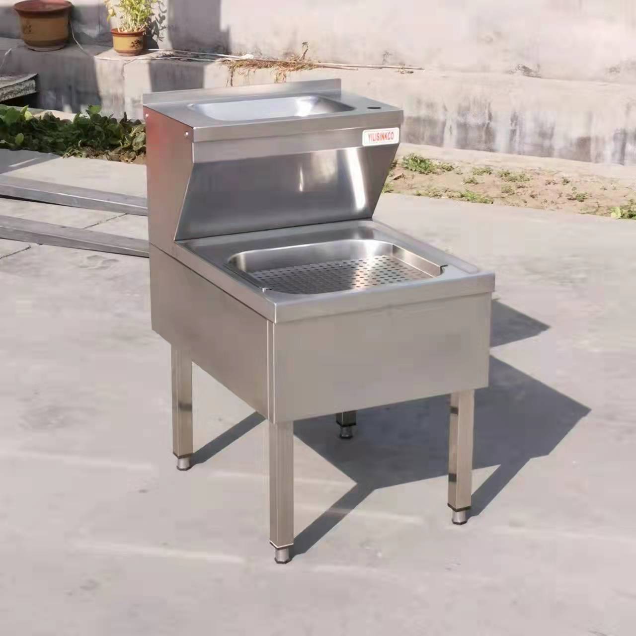 Factory Wholesale Price Stainless Steel 304 Cabinet Janitorial Unit Hand Wash Sink