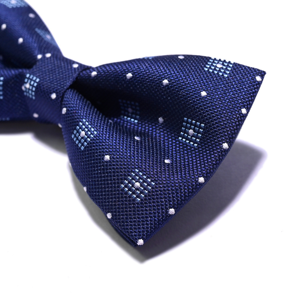 Yili Custom Fashion Neckwear Formal Suit Gentleman Polka Dot Polyester Bow Tie