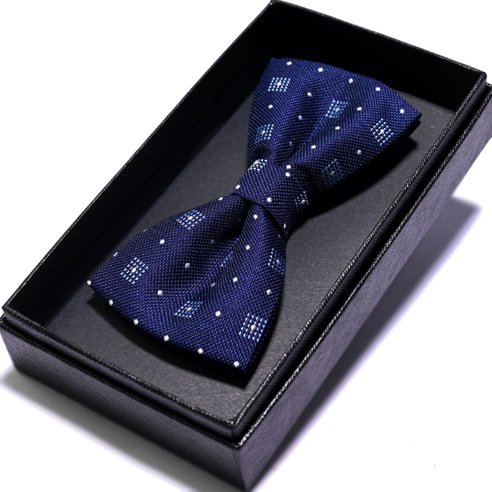 Yili Custom Fashion Neckwear Formal Suit Gentleman Polka Dot Polyester Bow Tie