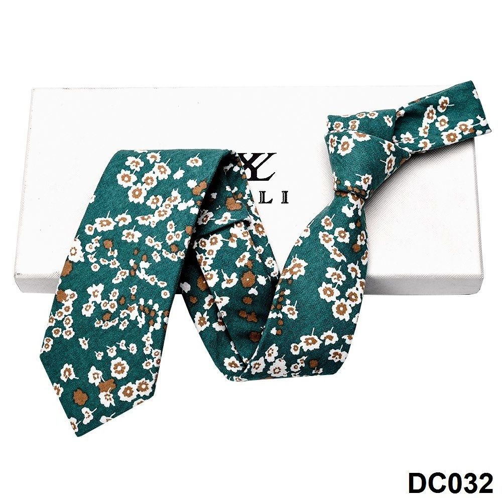 YiLi Custom China Handsome Digital Screen Printing Floral Flower 100% Pure Oranic Cotton Tie