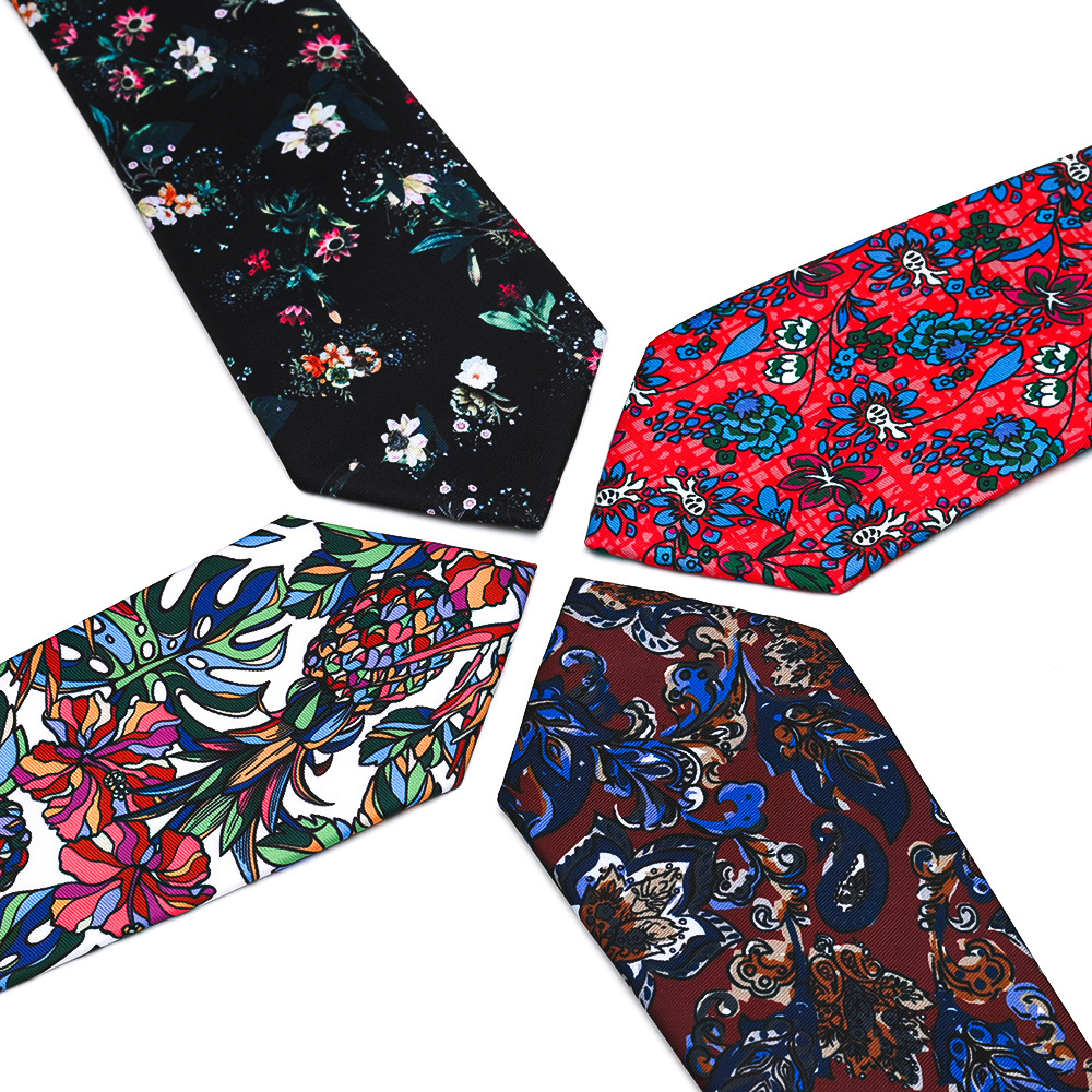 Yili Hot Sale 100% Pure Organic Digital Printing Italian Custom Made Silk Ties for Men Latest Designs