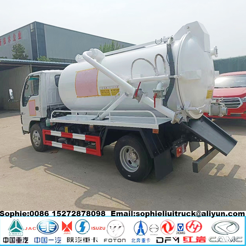 ISUZU 4x2 4x4 RHD 5m3 Sewage Fecal Vacuum Suction Collecting Truck 5T Septic Tank Pumping Trucks 8m3 Toilet Suction Truck