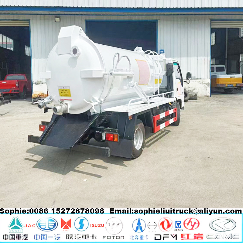 ISUZU 4x2 4x4 RHD 5m3 Sewage Fecal Vacuum Suction Collecting Truck 5T Septic Tank Pumping Trucks 8m3 Toilet Suction Truck