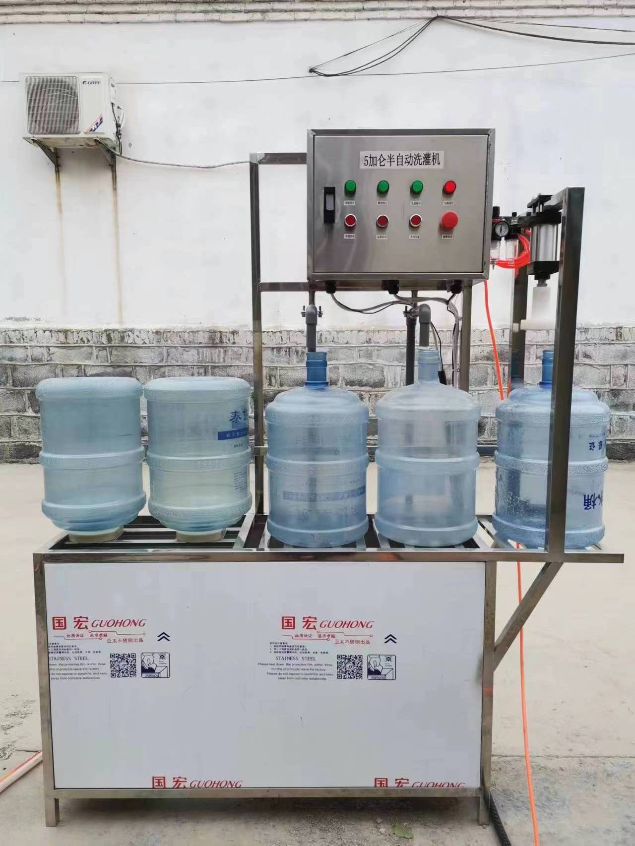 Hot sale  Manual Mode  5 gallons bottle water machine  wash bottle water  filling machine capping machine in guangzhou