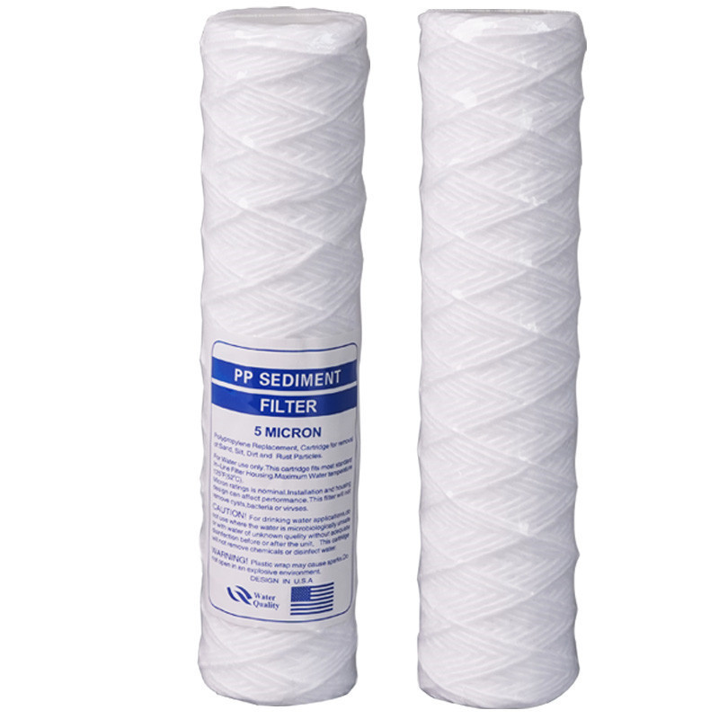 high quality PP yarn string wound filter cartridge for  water filter cartridge