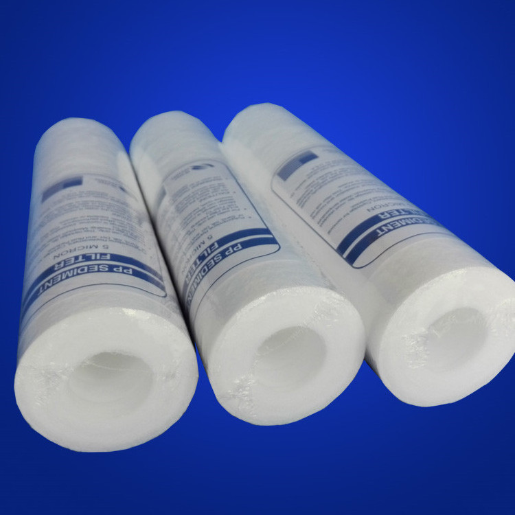 10 20 inch spun Melt blown PP filter 5 micron water sediment filter cartridge for RO systems