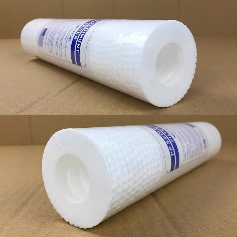 10 20 inch spun Melt blown PP filter 5 micron water sediment filter cartridge for RO systems