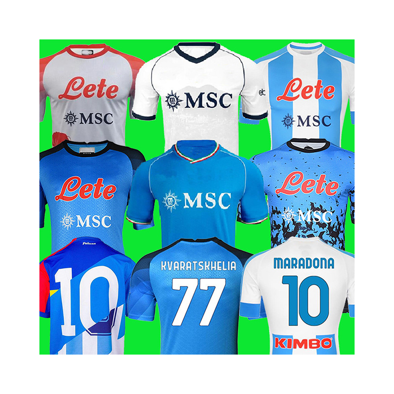 New 23 24 Napoli Soccer jerseys 2023 2024 Naples Halloween Special version MARADONA KVARATSKHELIA Men Kids Football Sport Shirts