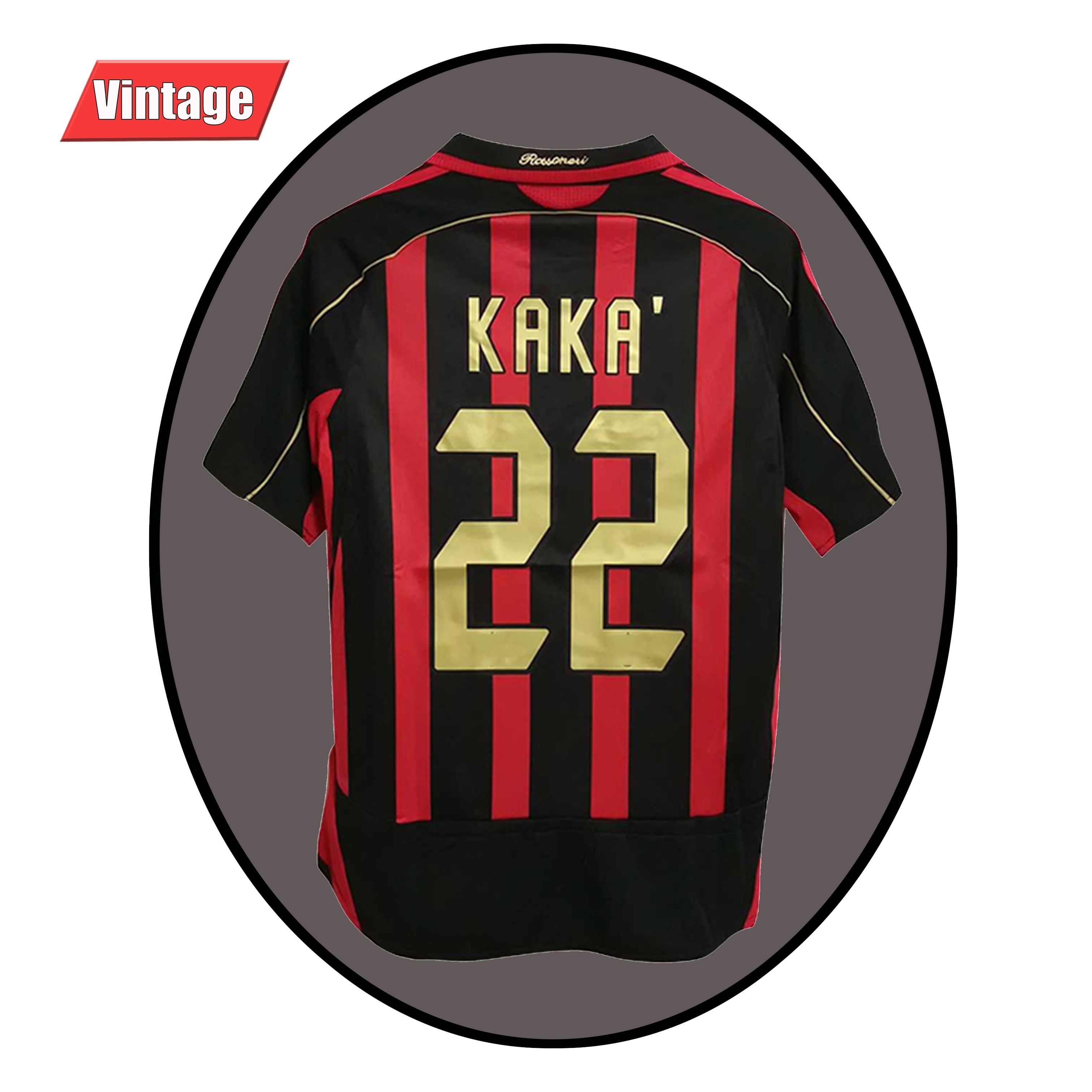 AC Retro 2006 2007 Grade thailand quality Milan Soccer Jersey Classic KAKA RONALDINHO Football vintage Shirts Soccer Wear