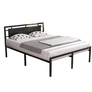 Steel Metal Bed Frame Queen Size King Size Double Metal Bed Modern US Hot Sale iron Beds