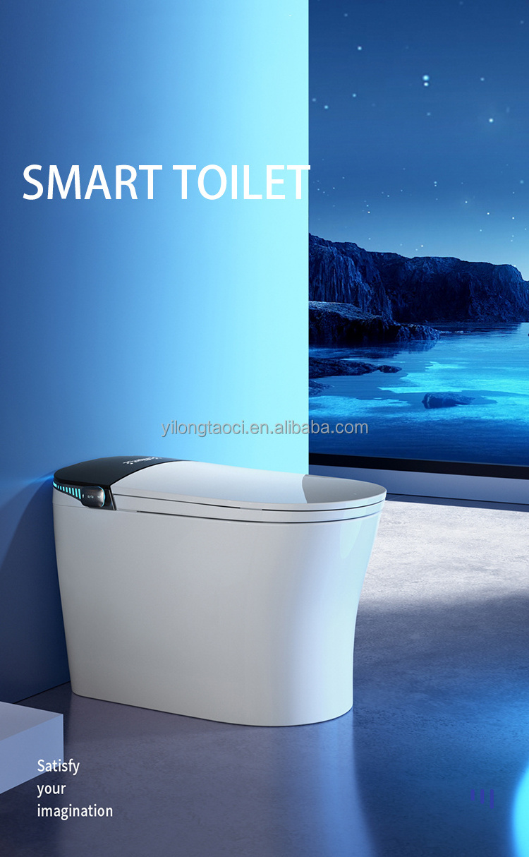 European style sanitary ware intelligent bidet toilets one piece modern bathroom wc smart toilet bowl