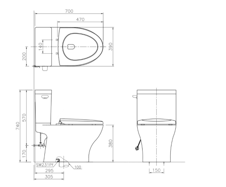 bathroom set ceramic European standard high quality  tall mold 2 piece toilet quality craft power flush toilets