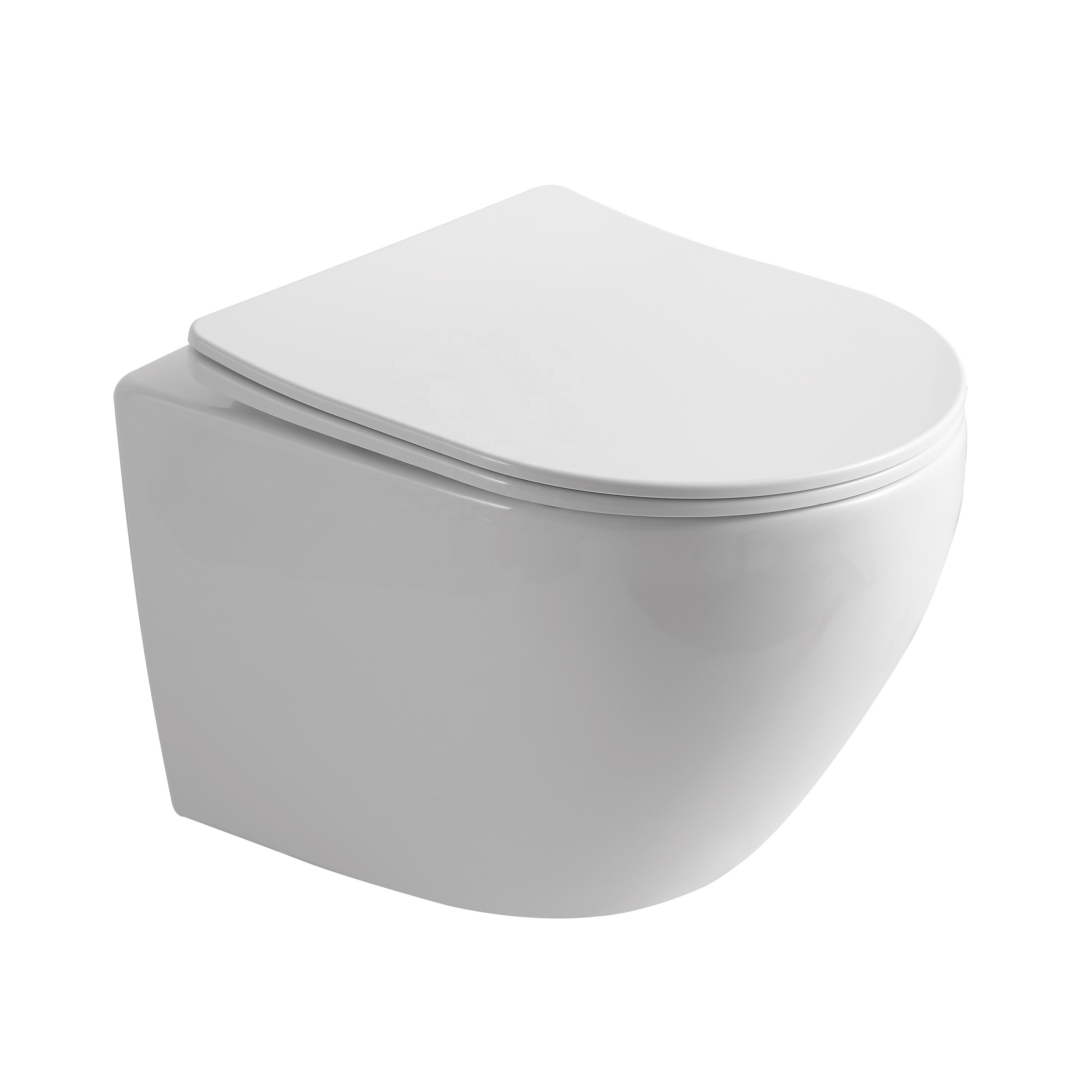 Hot selling hotel home rimless flush wc ceramic floating toilet bowl bathroom wall hung toilet