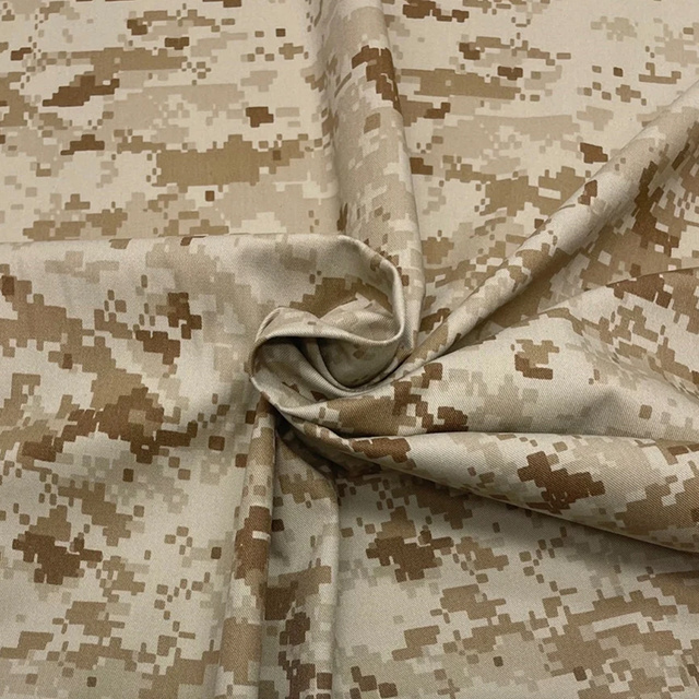 Yilong Fabric Factory Hot Sale Ripstop 80%Polyester 20%Cotton TC MARPAT Desert Digital Camouflage Fabric For Milispec Uniform