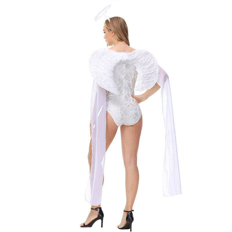 Halloween White Angel Sexy Bikini Evil Angel Ghost Bride Cosplay Costume Halloween 2022 Costume Adult Sexy Costumes