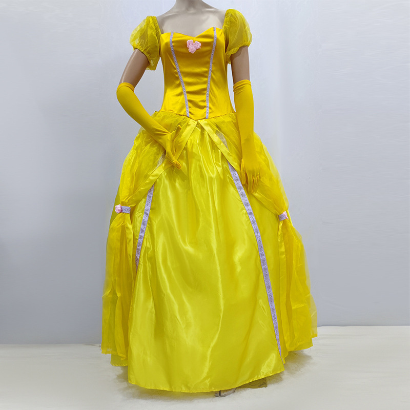 Halloween Costume Cos Belle Princess Dress Adult Beauty And The Beast Belle Snow Masquerade Costume Lady's Halloween Costumes