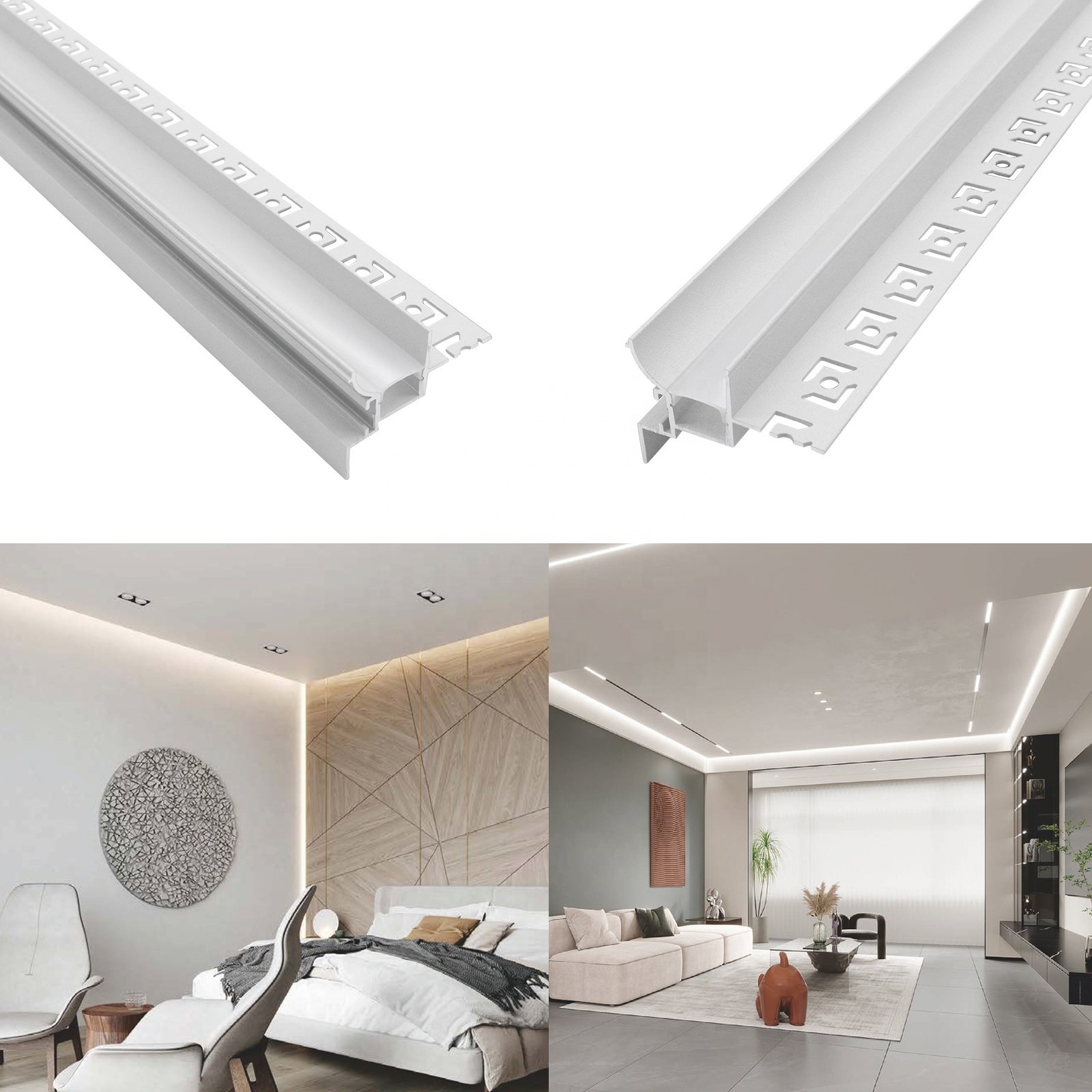 Wholesale 114 Round Corner Aluminum Profile 45*33MM Angle Mini WALL Wash Light Aluminum Ceiling Lights