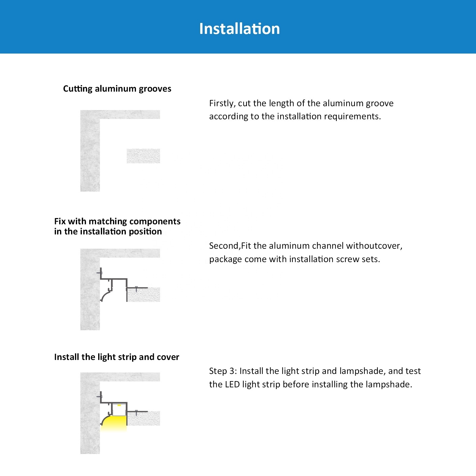 Wholesale 114 Round Corner Aluminum Profile 45*33MM Angle Mini WALL Wash Light Aluminum Ceiling Lights