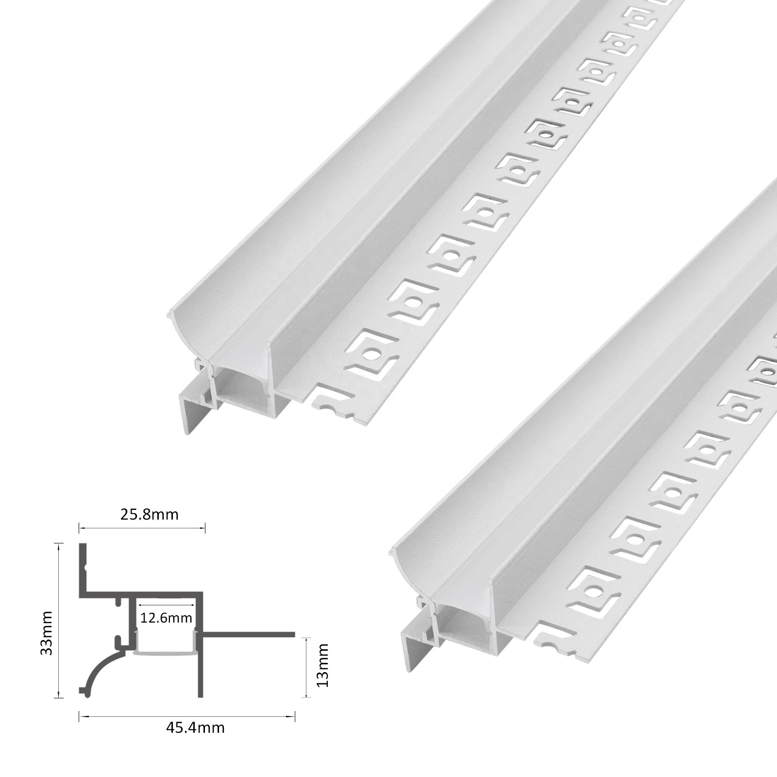 Wholesale 114 Round Corner Aluminum Profile 45*33MM Angle Mini WALL Wash Light Aluminum Ceiling Lights