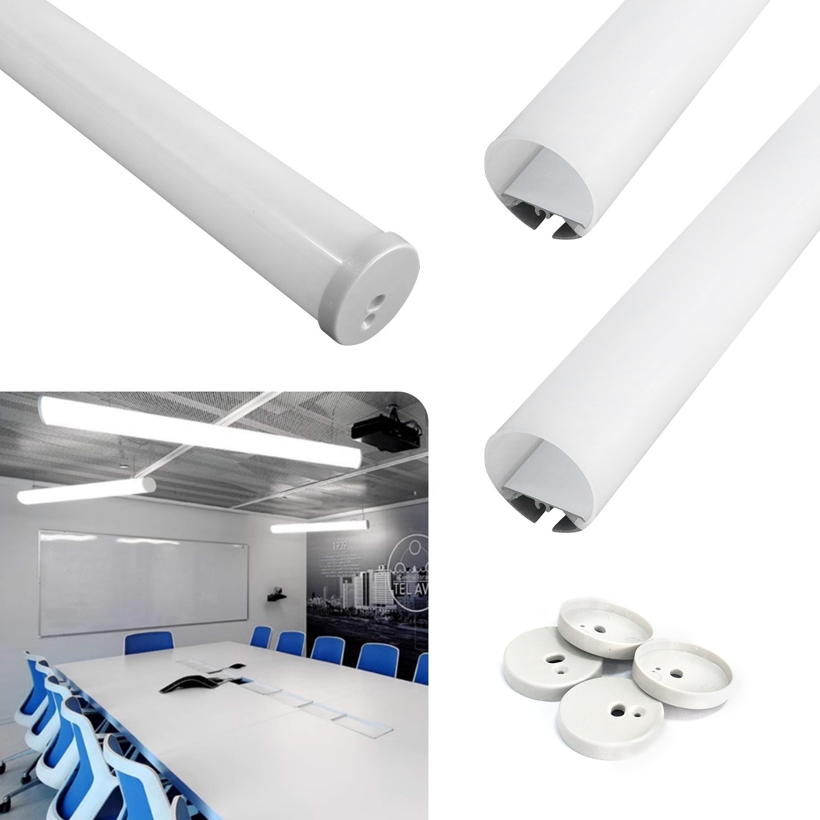 Good Quality R30 Profile Light For Ceiling White Housing Surfaced Mounted Ceiling Aluminum Profile