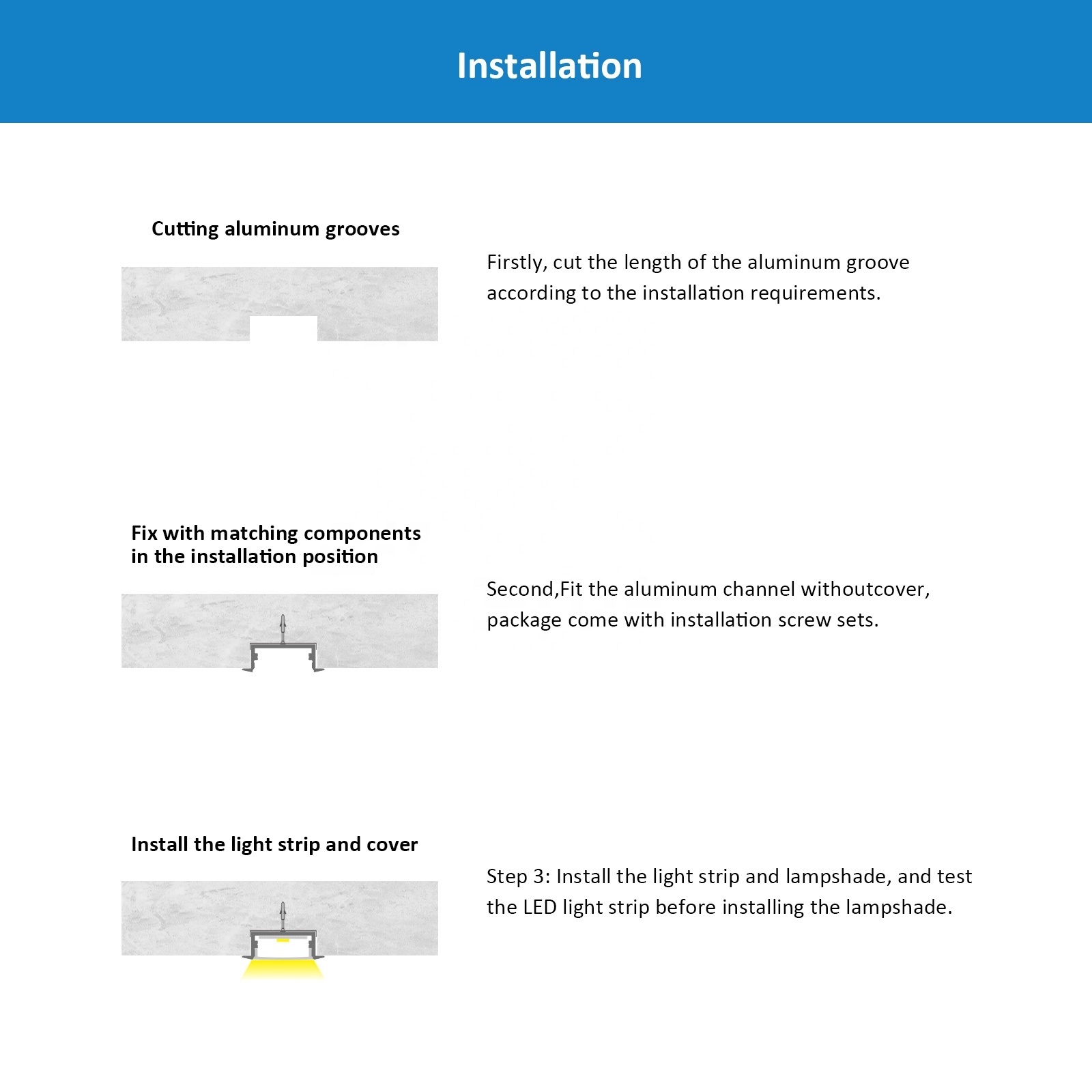 Factory Wholesale 012 Led Aluminum Profile 30*10mm Recessed Silver Black Channel Kitchen Led Light