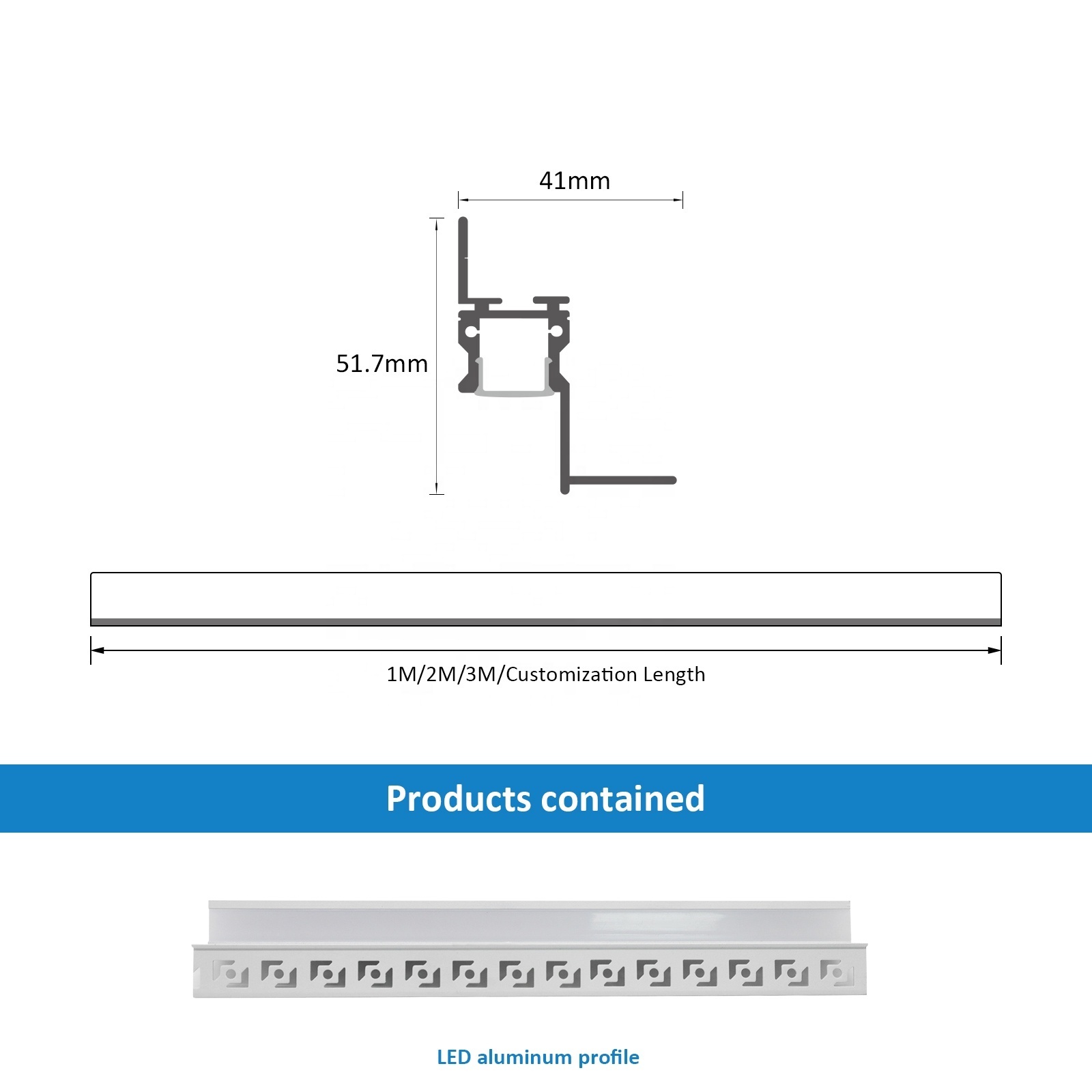 New Model 113 Aluminium Profile Corner Joint Suspended Ceiling Lines 41*52MM Ceiling Led Profile