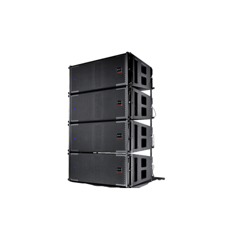 The power supply of VTX-210 can be connected in series with an active line array audio system with 5 speakers