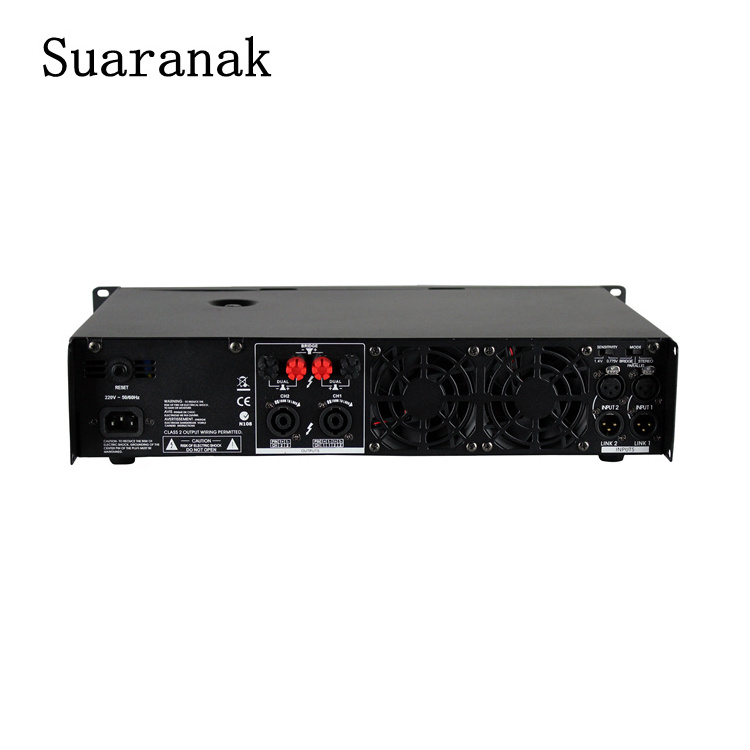 YLW-XT8000 Professional Audio Stereo Sound Power Amplifier 800W 2U 2Channel Class H for Karaoke Party Bars Speaker Subwoofer