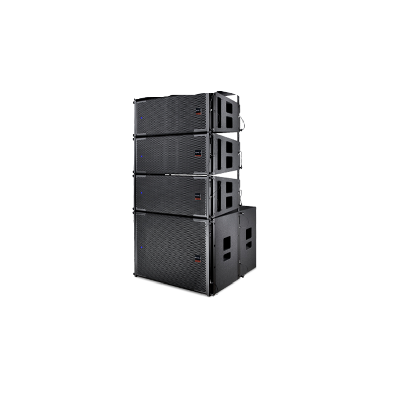 The power supply of VTX-210 can be connected in series with an active line array audio system with 5 speakers