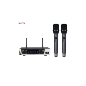 Professional wireless microphone U-band FM stage performance, singing, outdoor wedding celebration, one on two microphone, home