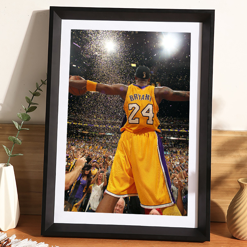 Hot Sale Modern Customized Black Wall Hanger  Wooden Jersey Display Frame for Basketball Football