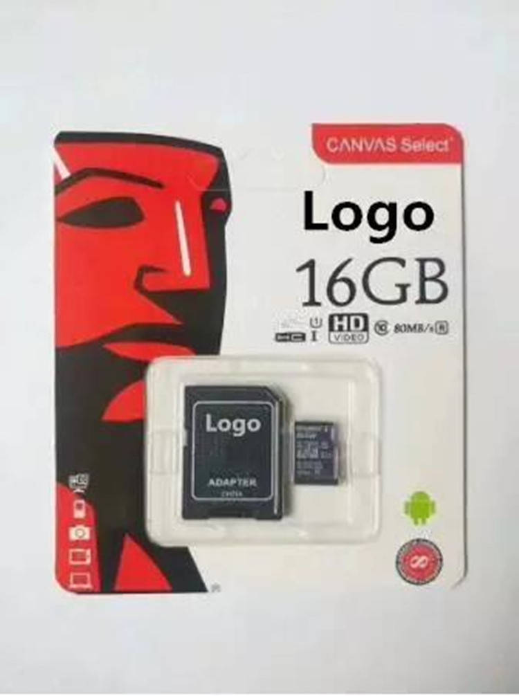 High Speed Custom Logo Camera Dvr Video Record 8 16 32 64 128 256 512 GB Class 10 Memory Card