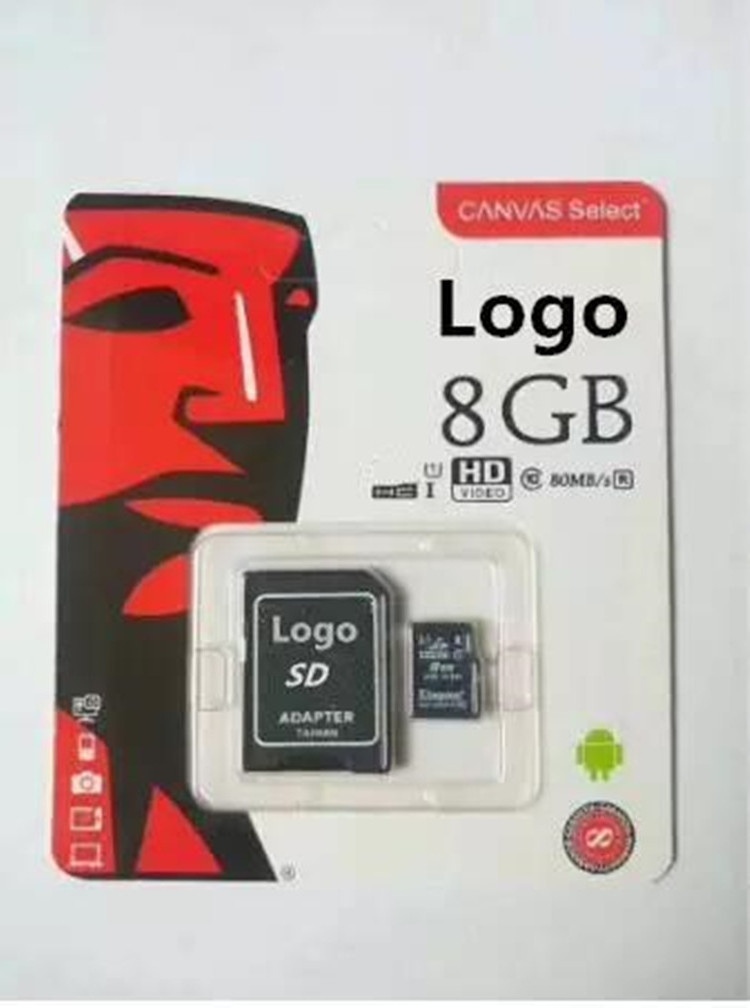 High Speed Custom Logo Camera Dvr Video Record 8 16 32 64 128 256 512 GB Class 10 Memory Card