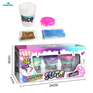 STARIVER Air Dry Polymer Modeling butter fluffy Clay DIY Plasticine glue glitter play dough Making Kit glue kids Slime