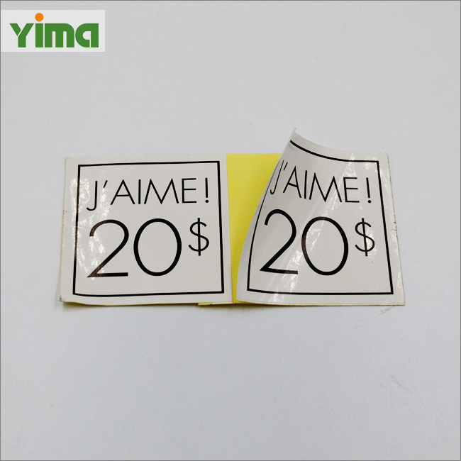 China custom plastic price labels printing paper price tag clothing and jewelry product hot sale price tags