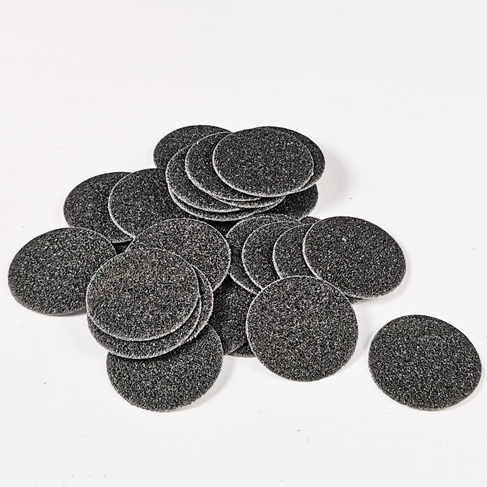 Foot Care Polishing Sanding Paper Pad Cuticle Callus Remove Hard Dead Skin Black Replaceable Sandpaper 25mm