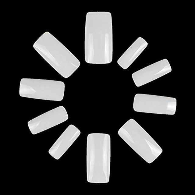 Yimart 500pcs/pack Full Cover False Nail Art Tips Artificial Nails Press On Nails Makeup Tools