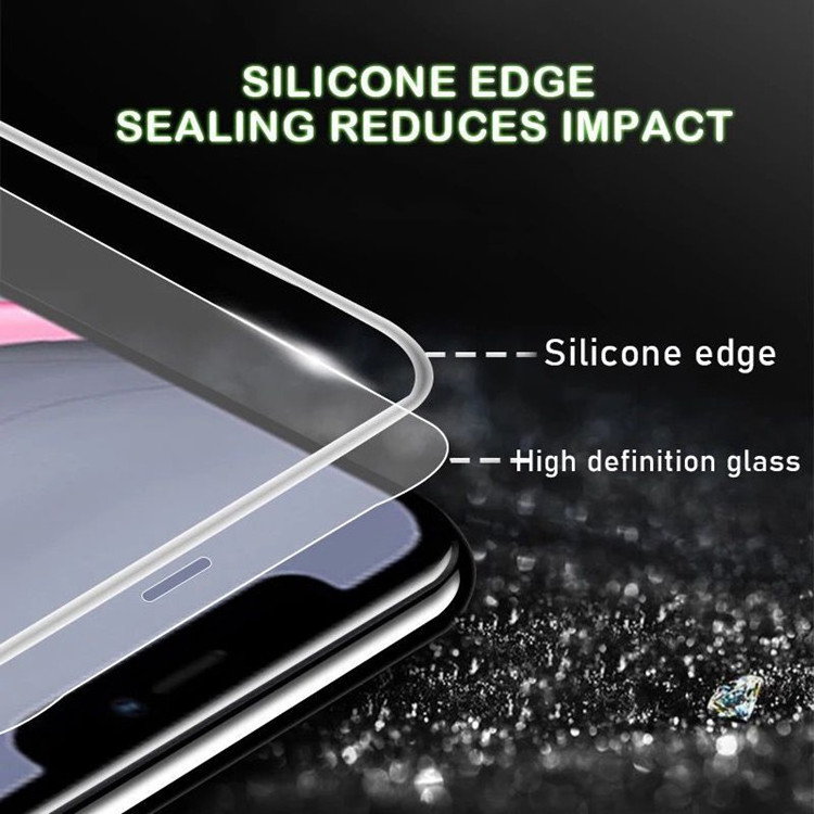 OEM For iphone samsung huawei sony glow in the dark luminous neon tempered glass screen protectors