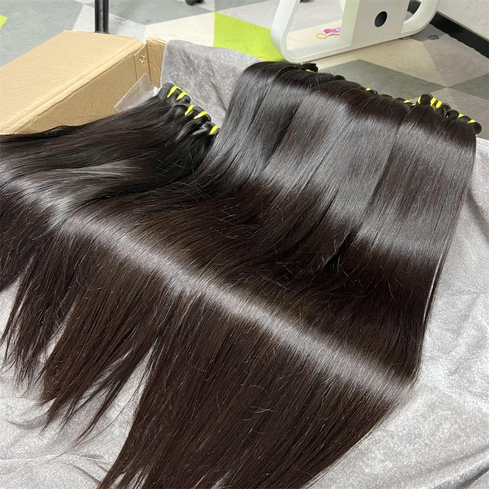 Hair Extension Cheveux Raw Brazilian Silky Straight Hair Bundles 100% Unprocessed Filipino Indonesian Cuticle Aligned Hair