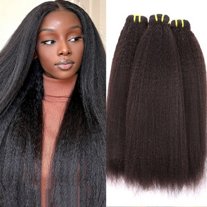 Vietnam Cambodian Temple Hair Unprocessed Raw Hair High Quality Virgin Brazilian Light Yaki Kinky Straight Bundles