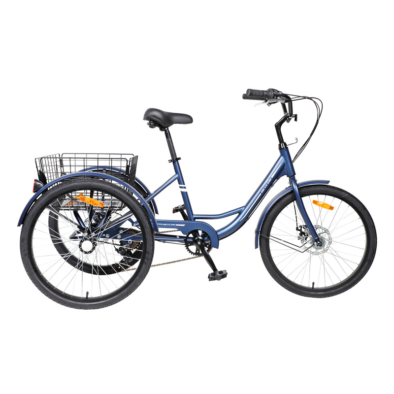 J a three-wheeled bicycle 3 wheels fat tire 3wheel 7 speed bike 26 inches adult alloy recumbent trike tricycle