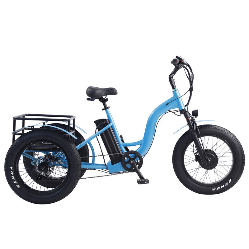 Hot Selling Folding Portable Tricycles Adult Closed Tricycle Recumbant Fat Tire Electric Bicycle Trike