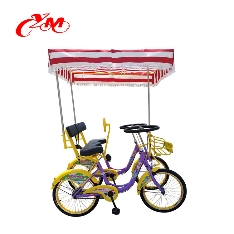 Fun Pedal Family Four Person surrey bike/ Christmas surrey bike 6 person/surrey bike canopy