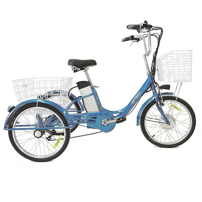 New model 20 24 26 adult tricycle pink color/best price used adult tricycle sale/steel frame 6 speed adult electric tricycle