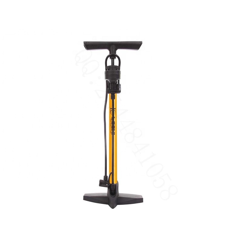 Bicystar wholesale cheap best quality floor bike pump/portable mountain bike parts/alu floor pump bicycle tire inflator hand