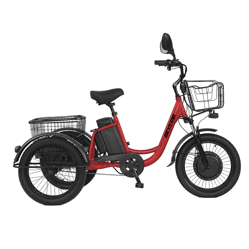 wholesale high quality 3 wheel adults battery powered electric tricycles adultos three wheel triciclo electrico trike for sale