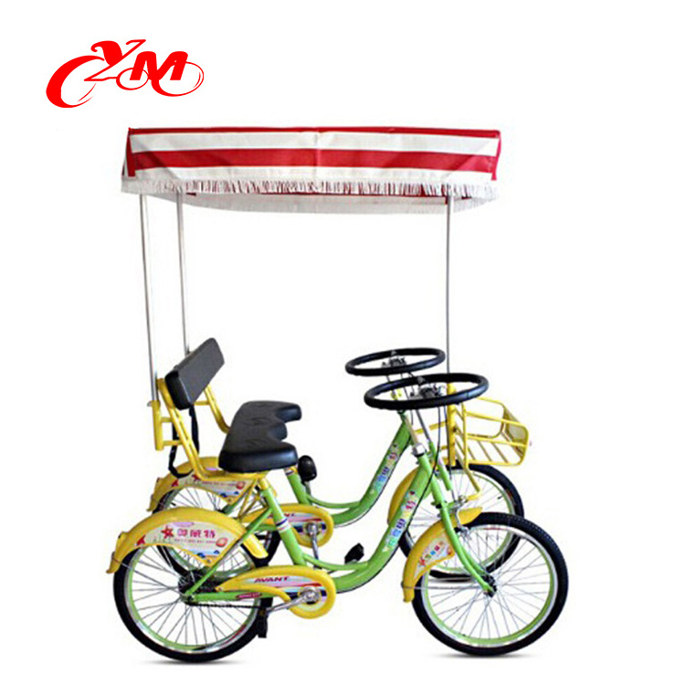 Fun Pedal Family Four Person surrey bike/ Christmas surrey bike 6 person/surrey bike canopy