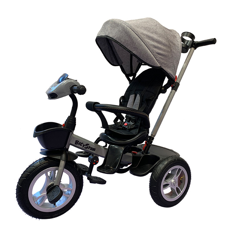 wholesale cheap kid tri cycle/new model baby walker three wheel bicycle for kids/metal kid tricycle walker with music